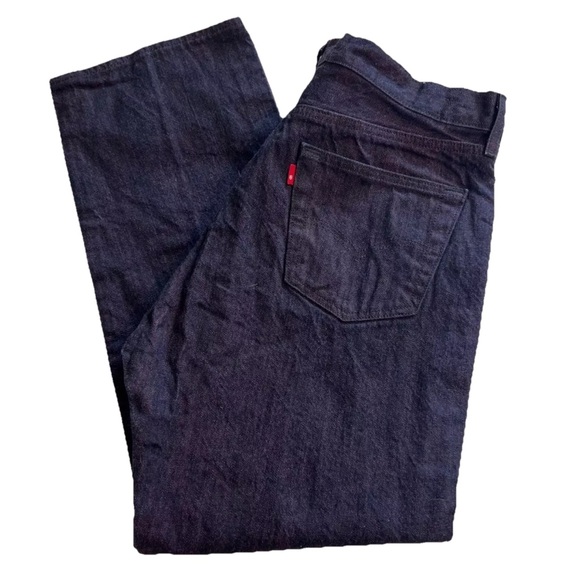 Levi’s 501 Purple Dark Wash Straight Denim 100% Cotton Jeans 33 x 28 - Picture 1 of 13